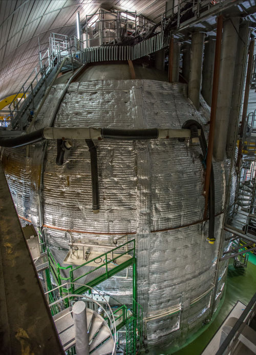 The Borexino detector in the Gran Sasso laboratory, September 2015