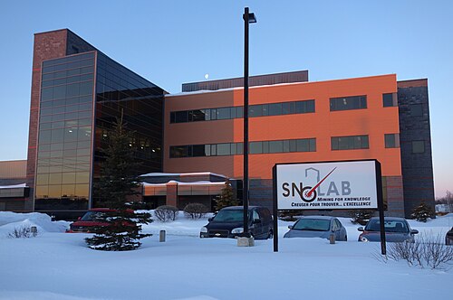 Das Obertagegebäude des SNOLAB in Sudbury, Ontario